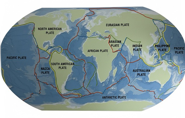 World Tectonic Plate Map